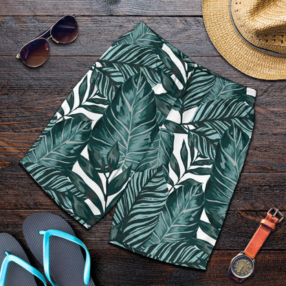 Tropical Palm Leaves Pattern Mens Shorts-JTAMIGO.COM