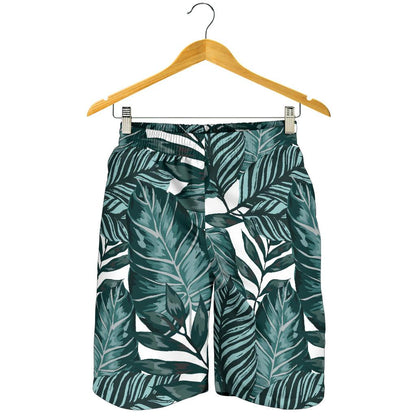 Tropical Palm Leaves Pattern Mens Shorts-JTAMIGO.COM