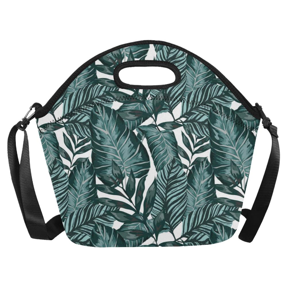 Tropical Palm Leaves Pattern Neoprene Lunch Bag (Model 1669)(Large)-JTAMIGO.COM