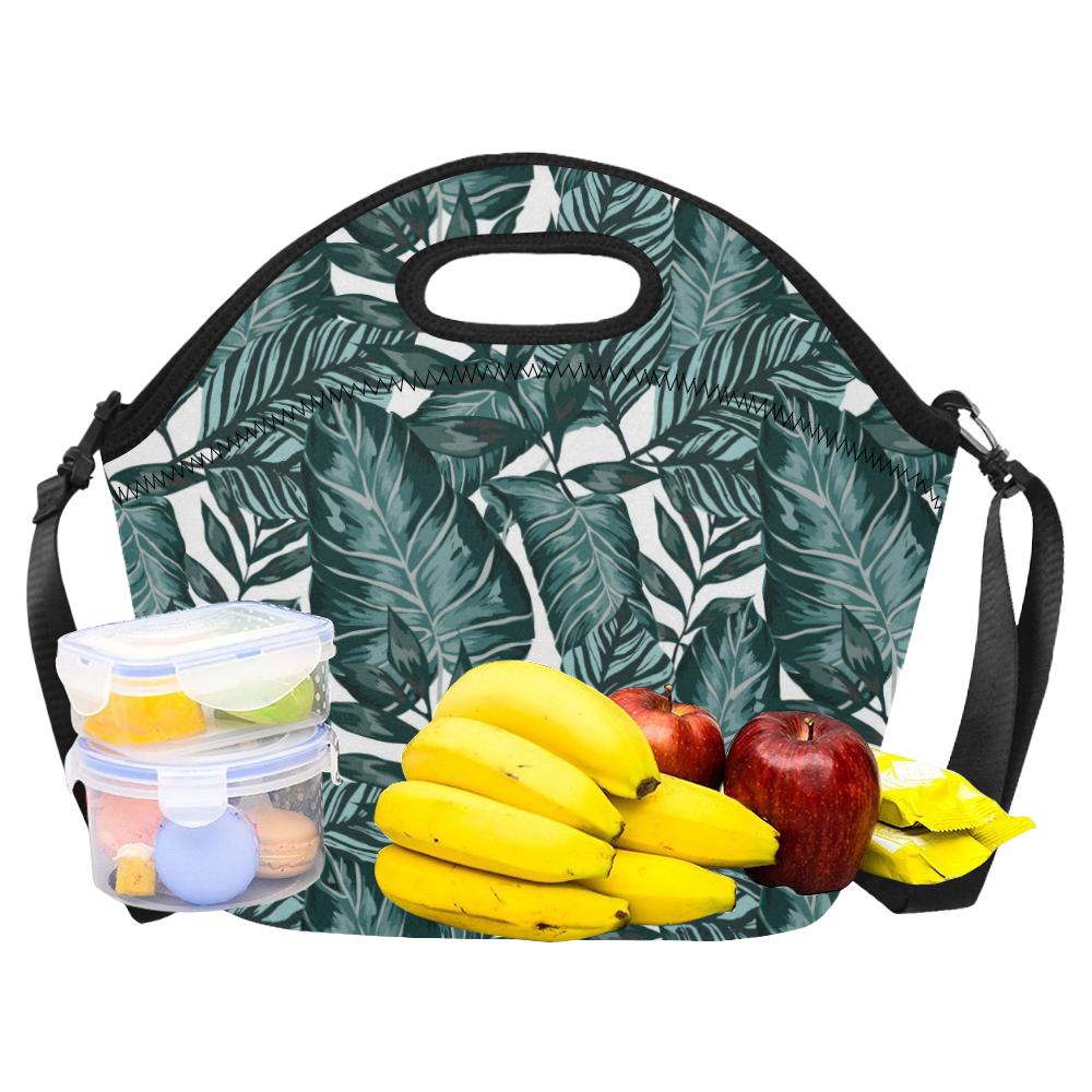 Tropical Palm Leaves Pattern Neoprene Lunch Bag (Model 1669)(Large)-JTAMIGO.COM