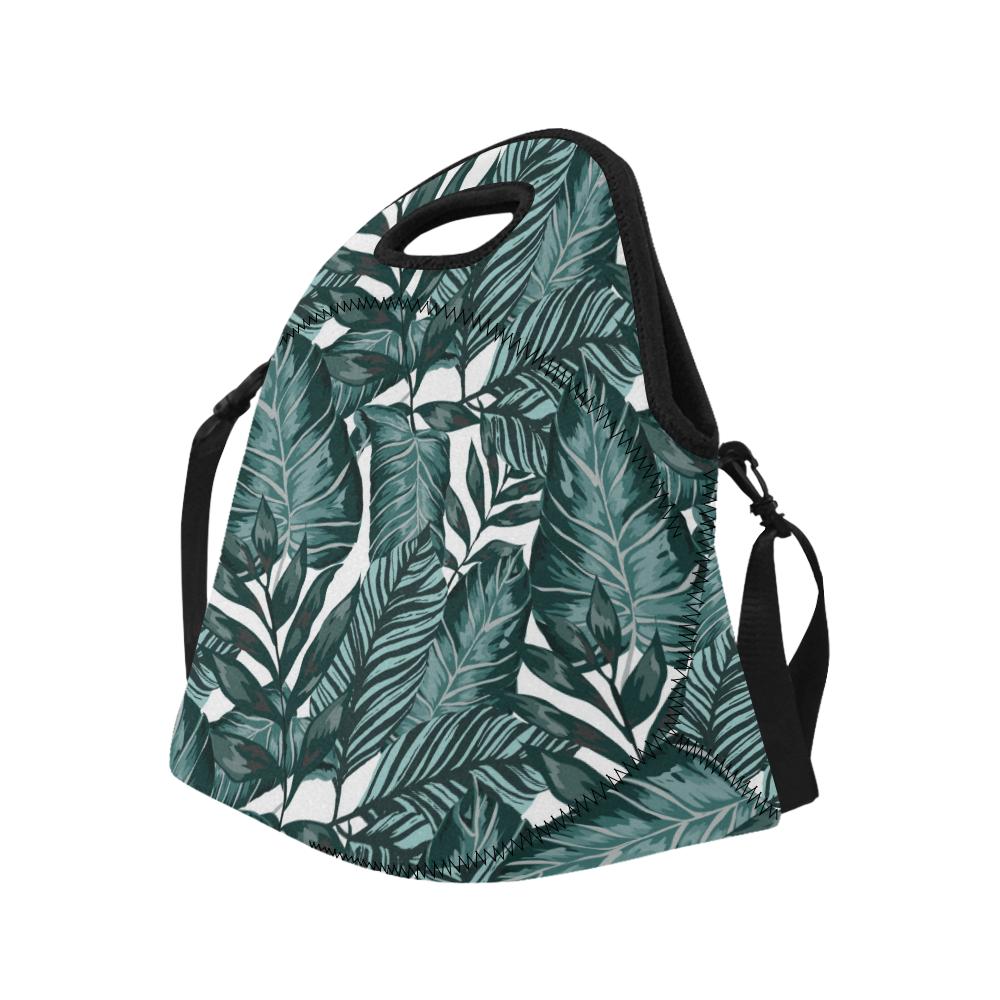 Tropical Palm Leaves Pattern Neoprene Lunch Bag (Model 1669)(Large)-JTAMIGO.COM