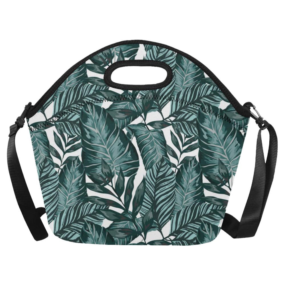 Tropical Palm Leaves Pattern Neoprene Lunch Bag (Model 1669)(Large)-JTAMIGO.COM