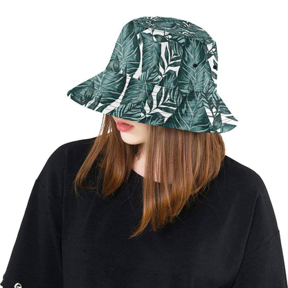 Tropical Palm Leaves Pattern Unisex Bucket Hat