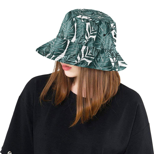 Tropical Palm Leaves Pattern Unisex Bucket Hat