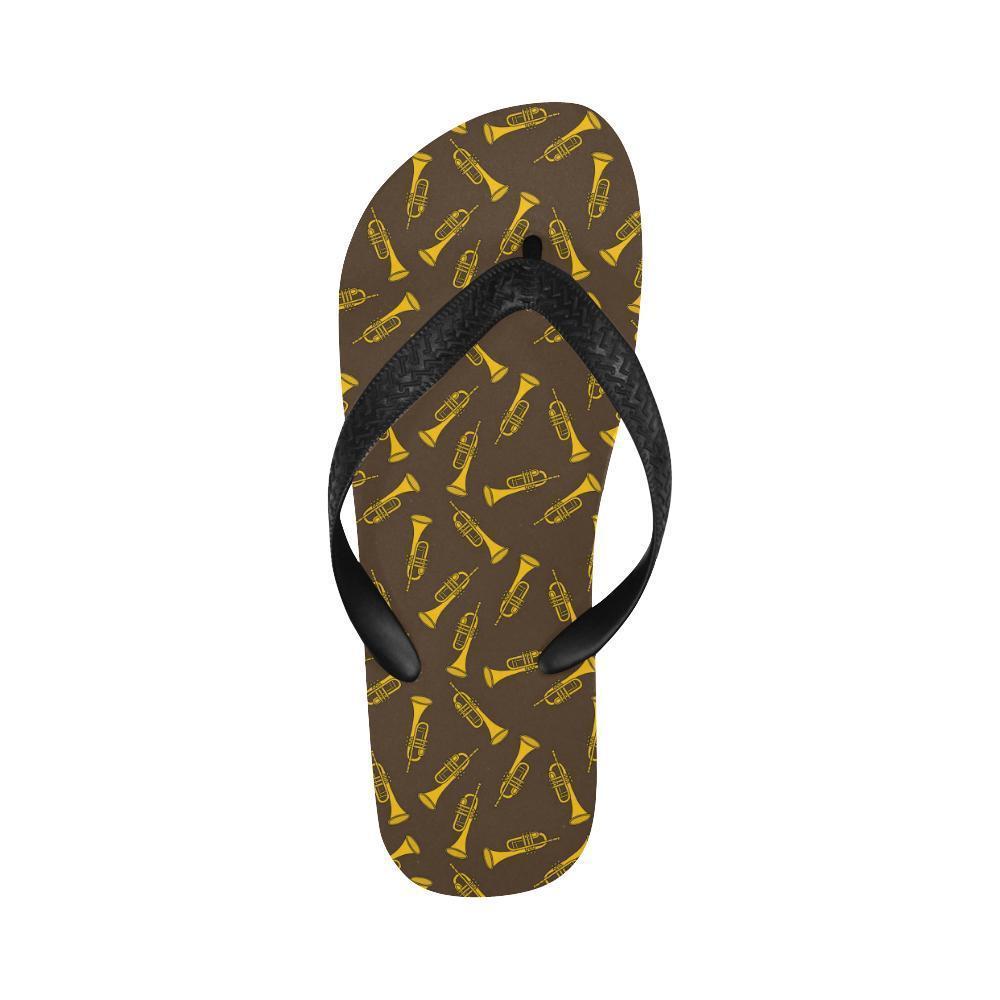 Trumpet Pattern Design Print Flip Flops-JTAMIGO.COM