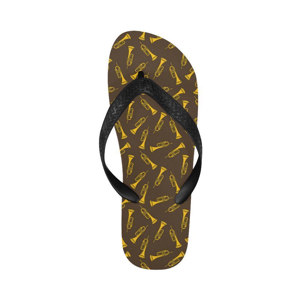 Trumpet Pattern Design Print Flip Flops-JTAMIGO.COM