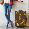 Trumpet Pattern Design Print Luggage Cover Protector