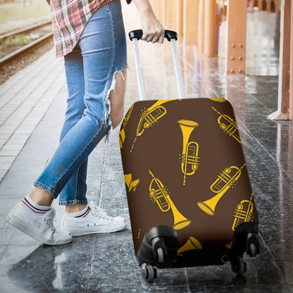 Trumpet Pattern Design Print Luggage Cover Protector