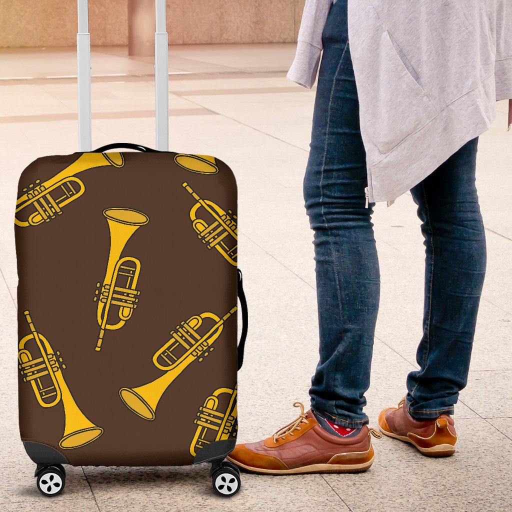 Trumpet Pattern Design Print Luggage Cover Protector