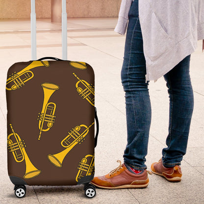 Trumpet Pattern Design Print Luggage Cover Protector