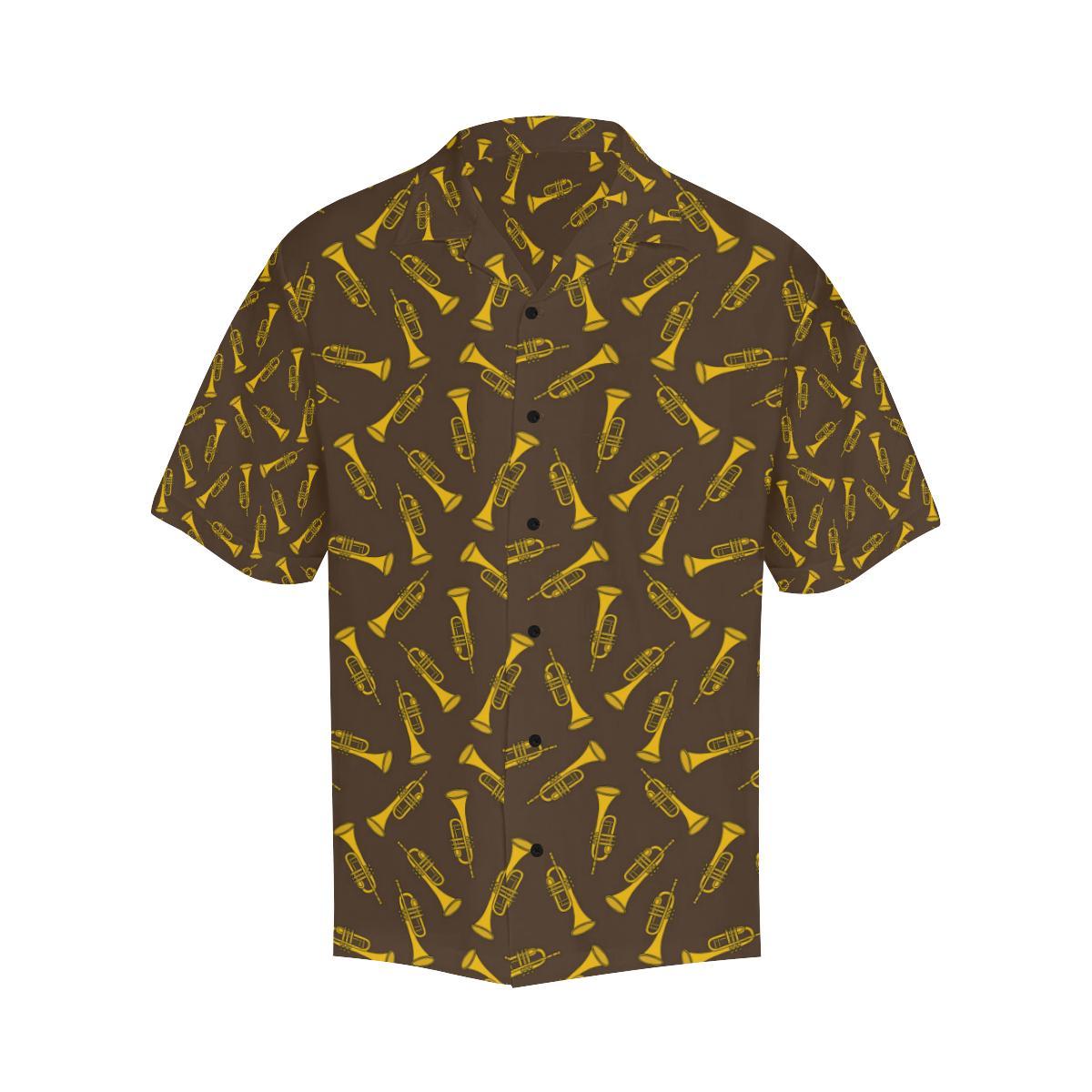 Trumpet Pattern Design Print Men Aloha Hawaiian Shirt