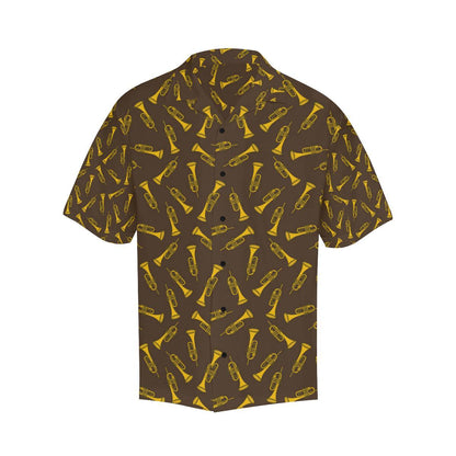 Trumpet Pattern Design Print Men Aloha Hawaiian Shirt