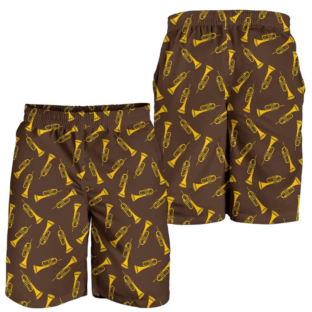 Trumpet Pattern Design Print Mens Shorts-JTAMIGO.COM