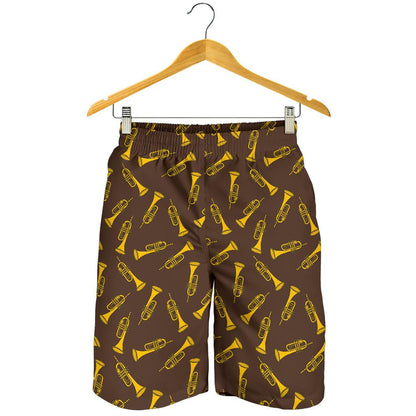 Trumpet Pattern Design Print Mens Shorts-JTAMIGO.COM
