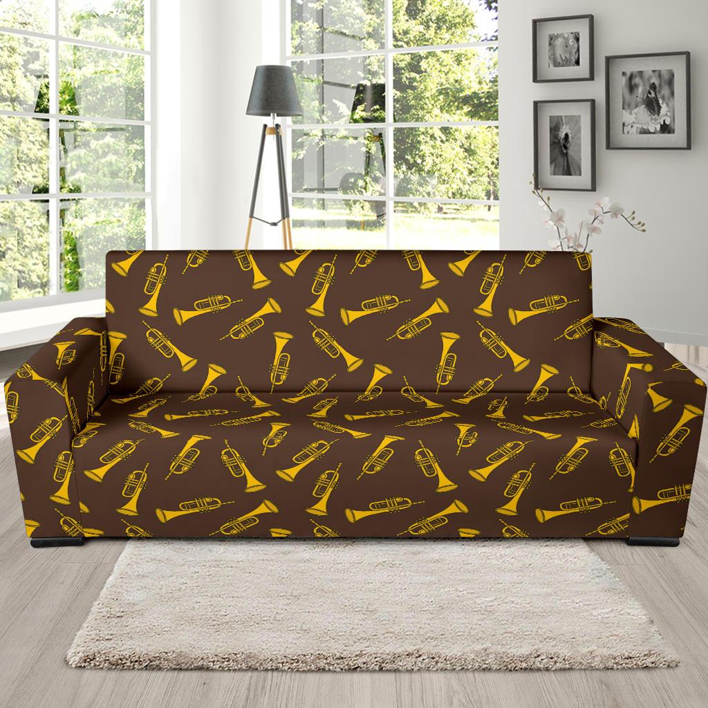 Trumpet Pattern Design Print Sofa Slipcover-JTAMIGO.COM