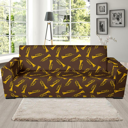 Trumpet Pattern Design Print Sofa Slipcover-JTAMIGO.COM
