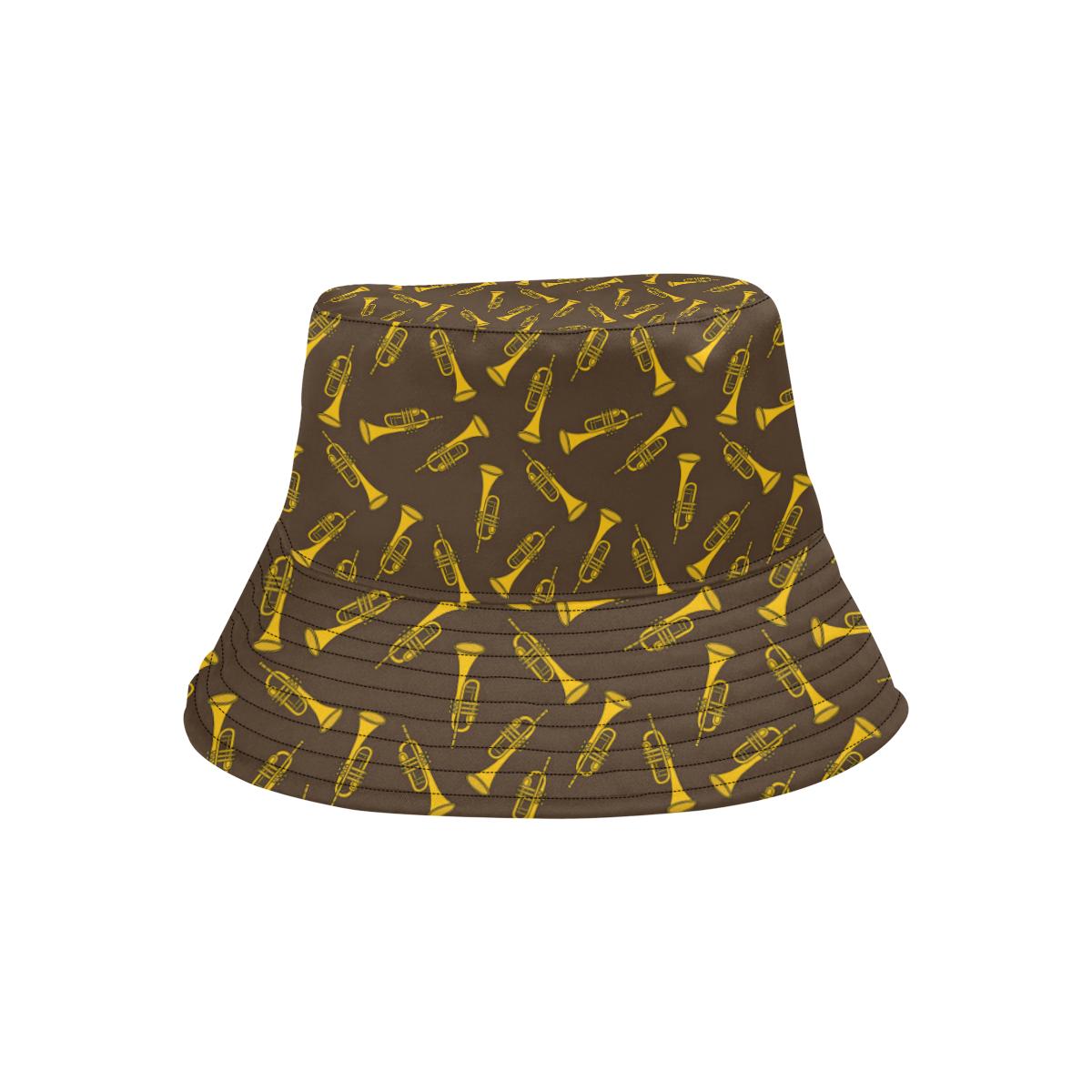 Trumpet Pattern Design Print Unisex Bucket Hat