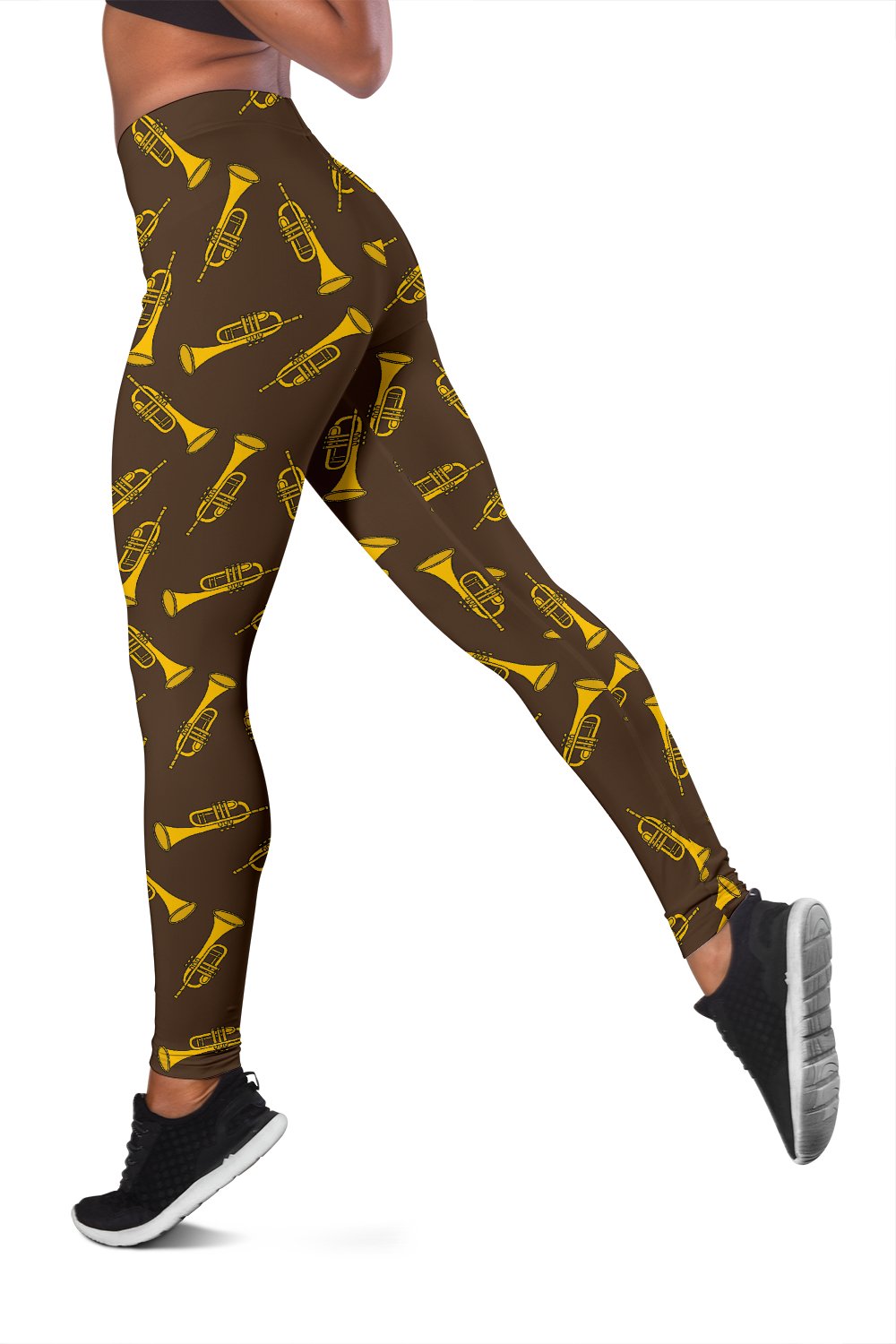 Trumpet Pattern Design Print Women Leggings