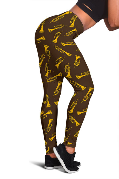 Trumpet Pattern Design Print Women Leggings