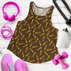 Trumpet Pattern Design Print Women Racerback Tank Top