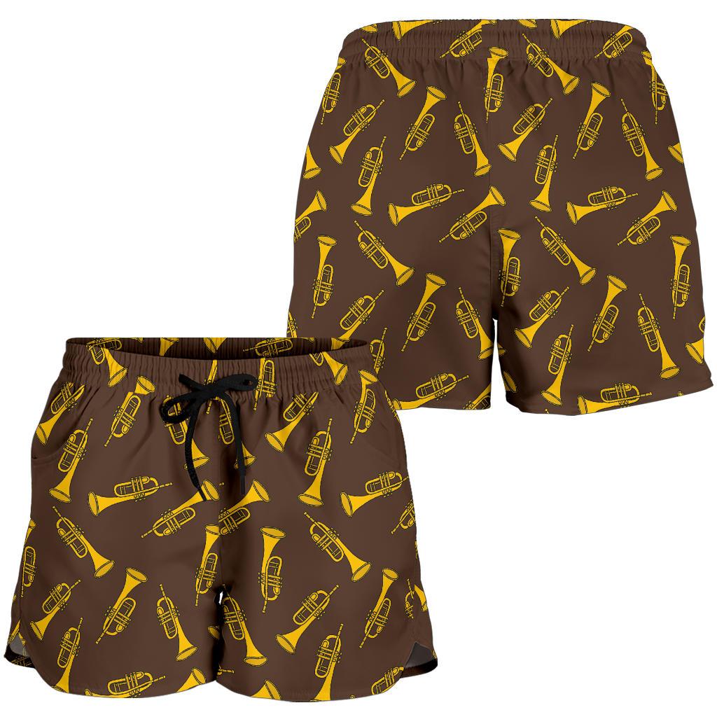 Trumpet Pattern Design Print Women Shorts-JTAMIGO.COM