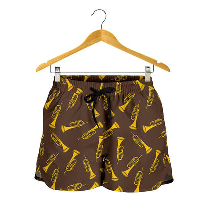 Trumpet Pattern Design Print Women Shorts-JTAMIGO.COM
