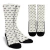Trumpet Pattern Themed Print Crew Socks