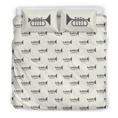 Trumpet Pattern Themed Print Duvet Cover Bedding Set