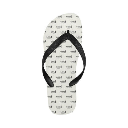 Trumpet Pattern Themed Print Flip Flops-JTAMIGO.COM