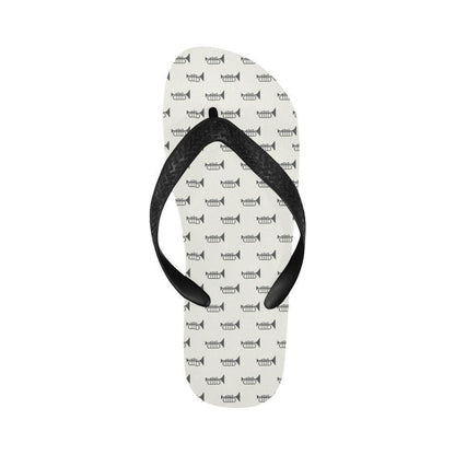 Trumpet Pattern Themed Print Flip Flops-JTAMIGO.COM