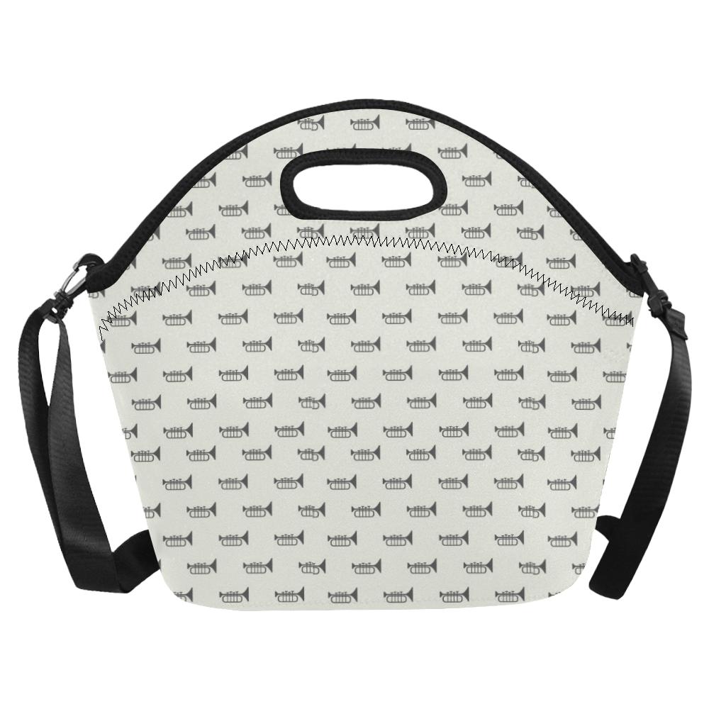 Trumpet Pattern Themed Print Neoprene Lunch Bag (Model 1669)(Large)-JTAMIGO.COM