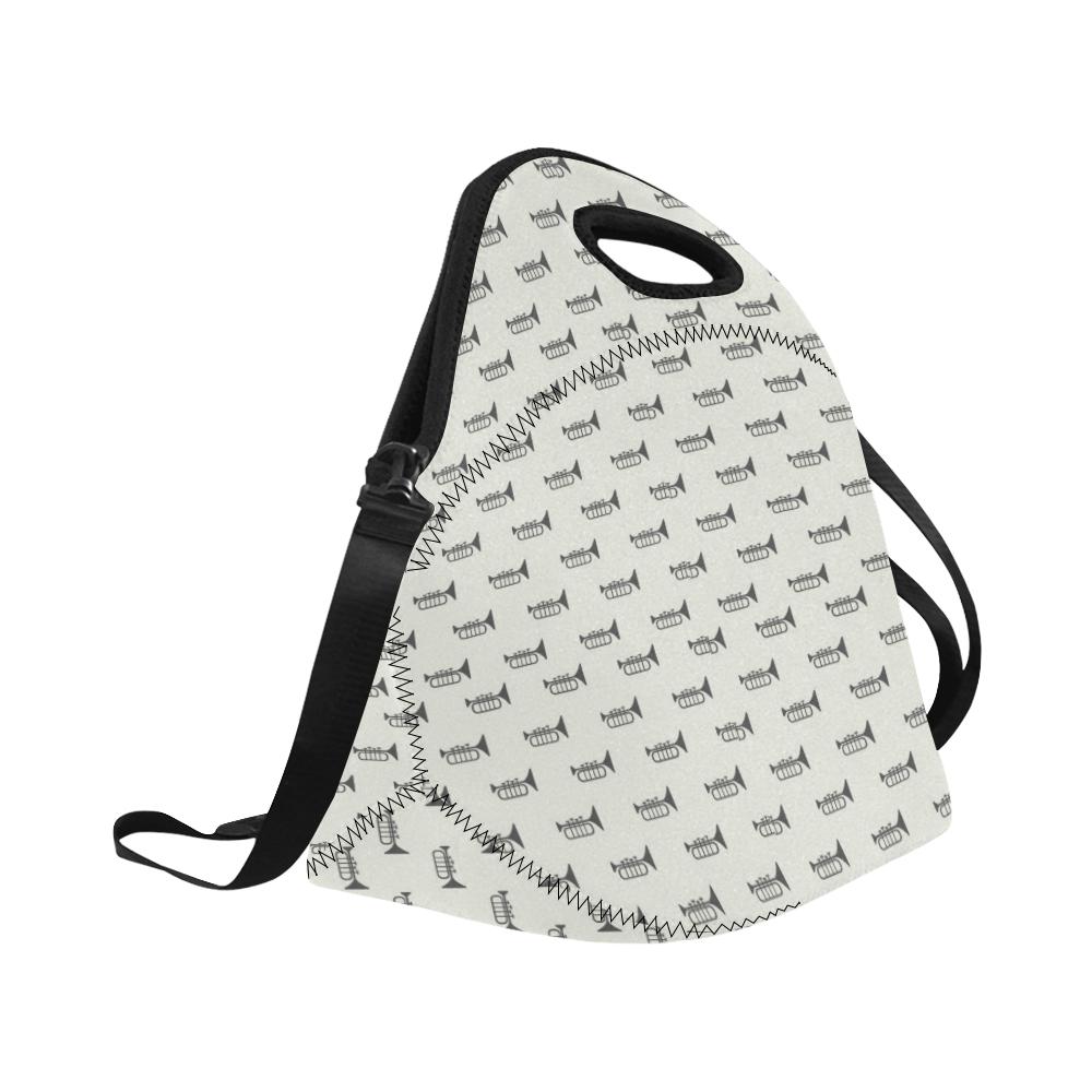 Trumpet Pattern Themed Print Neoprene Lunch Bag (Model 1669)(Large)-JTAMIGO.COM