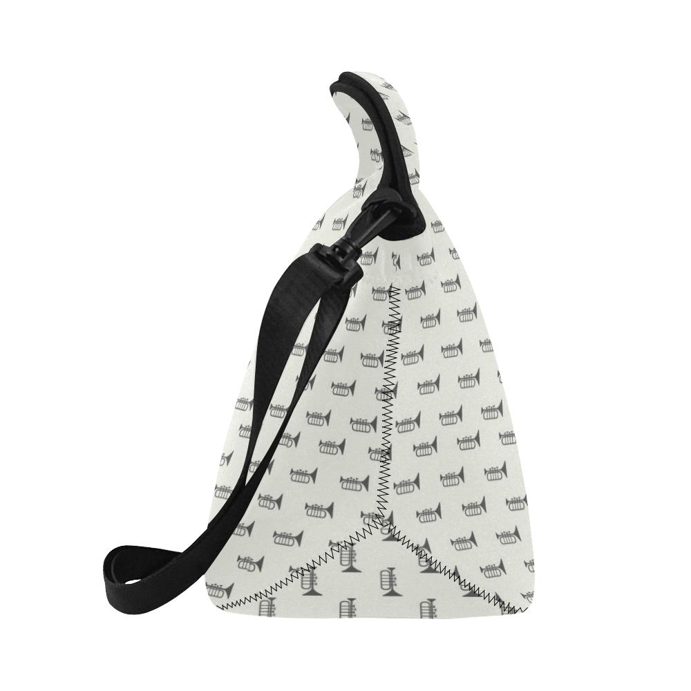 Trumpet Pattern Themed Print Neoprene Lunch Bag (Model 1669)(Large)-JTAMIGO.COM