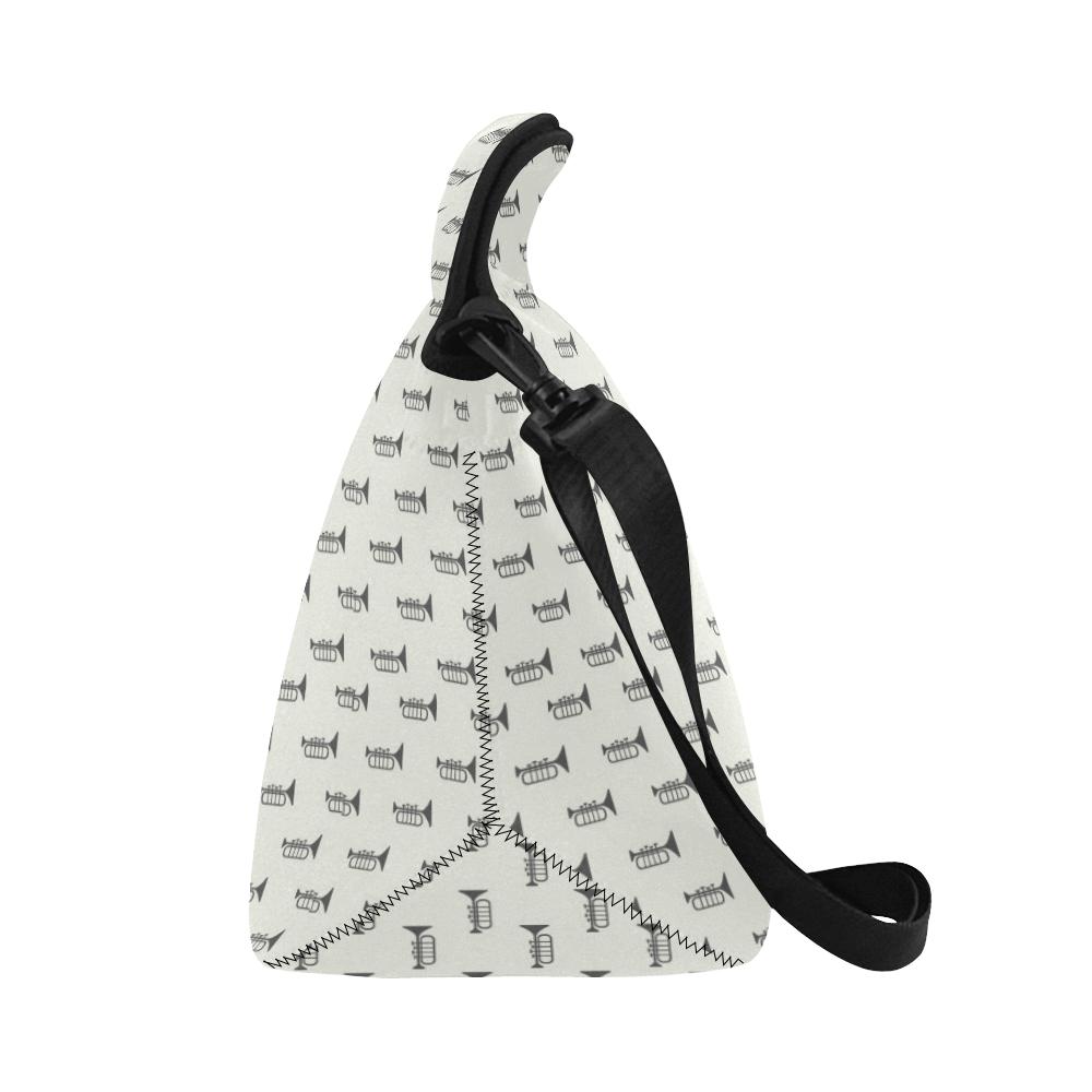 Trumpet Pattern Themed Print Neoprene Lunch Bag (Model 1669)(Large)-JTAMIGO.COM