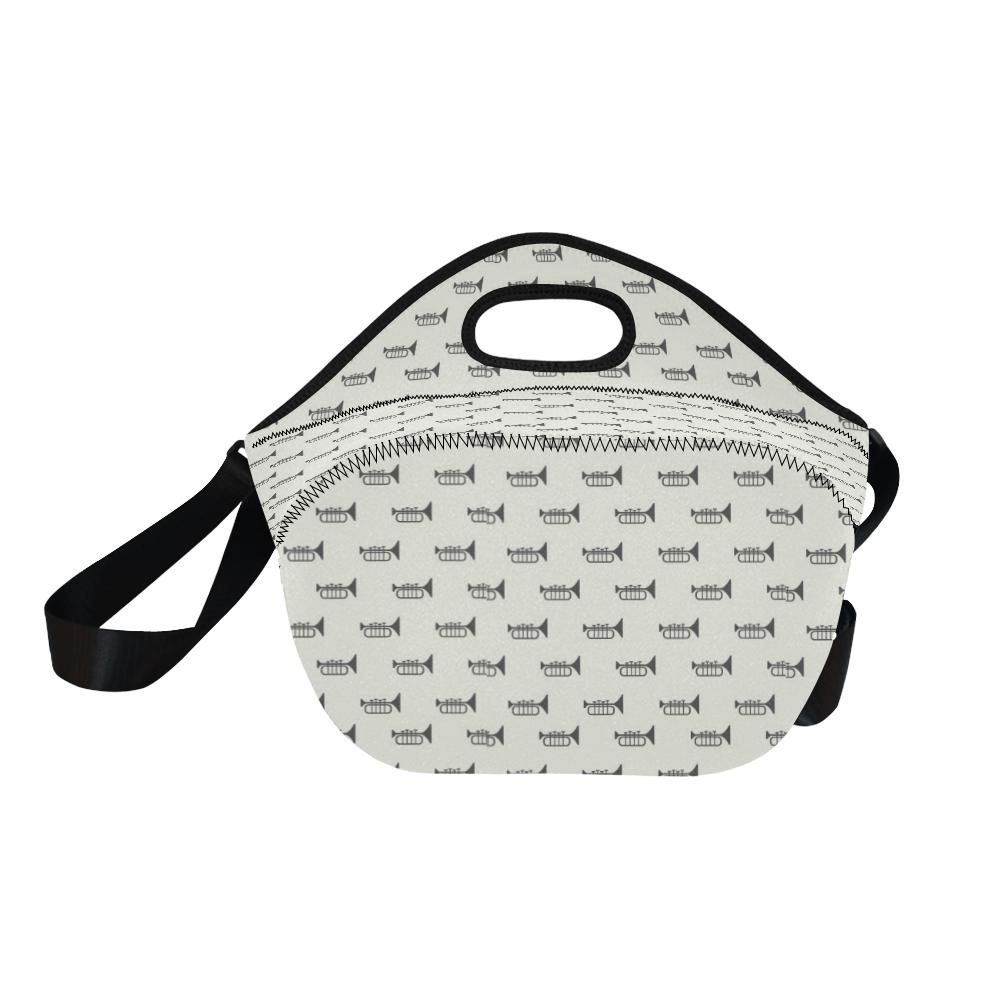 Trumpet Pattern Themed Print Neoprene Lunch Bag (Model 1669)(Large)-JTAMIGO.COM