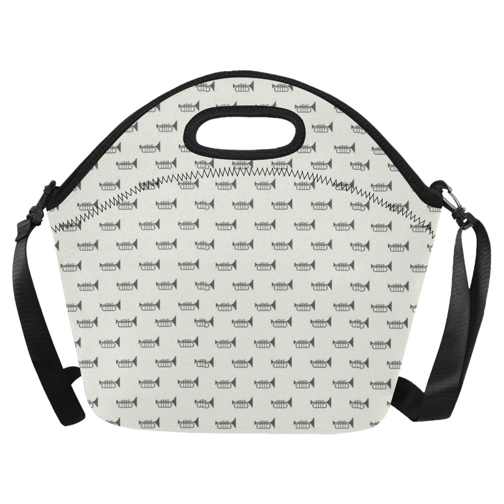 Trumpet Pattern Themed Print Neoprene Lunch Bag (Model 1669)(Large)-JTAMIGO.COM