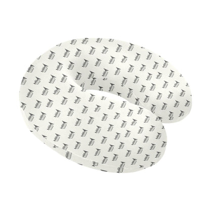 Trumpet Pattern Themed Print U-Shaped Travel Neck Pillow-JTAMIGO.COM