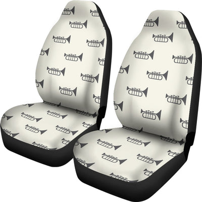 Trumpet Pattern Themed Print Universal Fit Car Seat Covers