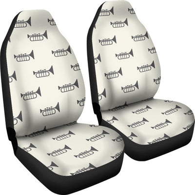 Trumpet Pattern Themed Print Universal Fit Car Seat Covers