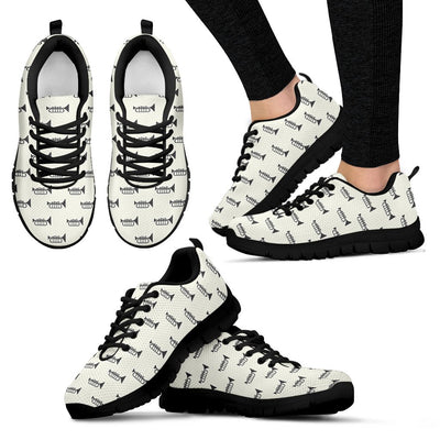 Trumpet Pattern Themed Print Women Sneakers Shoes