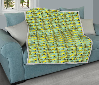 Trumpet Vintage Design Print Premium Quilt-JTAMIGO.COM