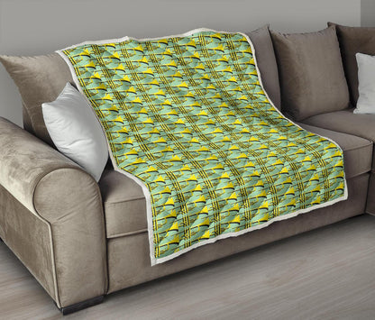 Trumpet Vintage Design Print Premium Quilt-JTAMIGO.COM