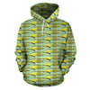 Trumpet Vintage Design Print Pullover Hoodie