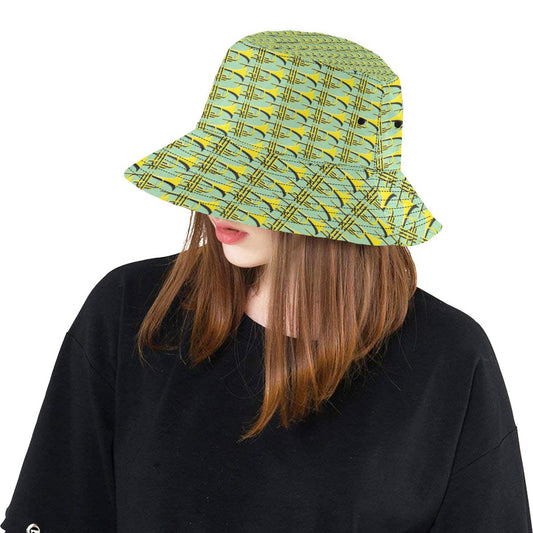 Trumpet Vintage Design Print Unisex Bucket Hat