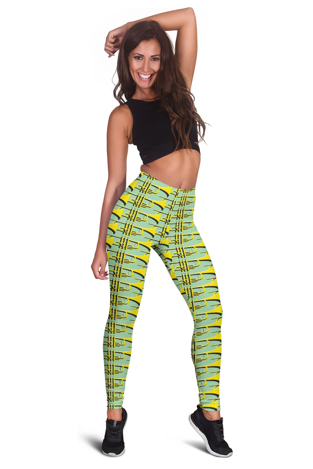 Trumpet Vintage Design Print Women Leggings