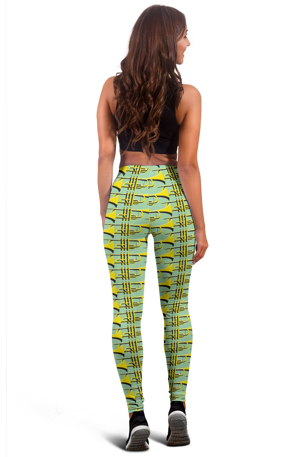 Trumpet Vintage Design Print Women Leggings