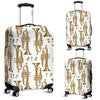 Trumpet With Music Note Print Luggage Cover Protector