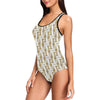 Trumpet with Music Note Print One Piece Swimsuit-JTAMIGO.COM