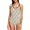 Trumpet with Music Note Print One Piece Swimsuit-JTAMIGO.COM