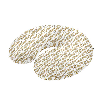 Trumpet with Music Note Print U-Shaped Travel Neck Pillow-JTAMIGO.COM